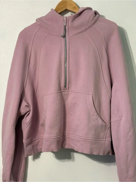 Lululemon Dusty Rose Half-Zip Hoodie size XL/XXL