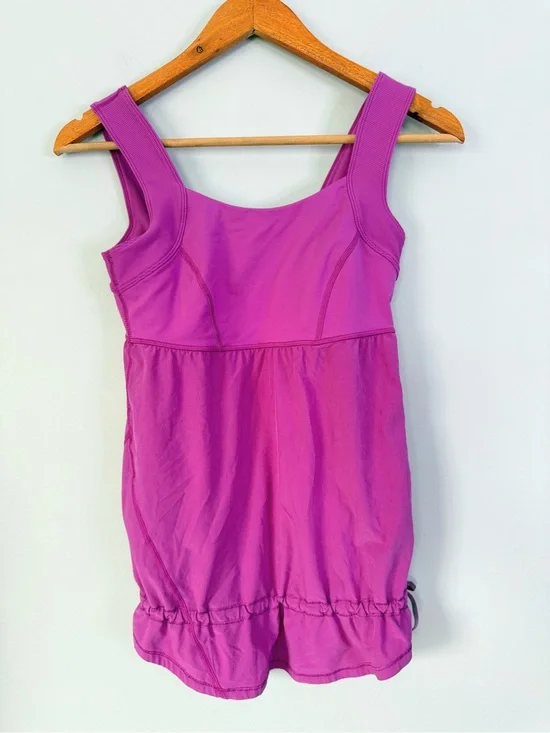 Lululemon Run Chase Me Tank Ultra Violet Purple Cinch Hem Size 4