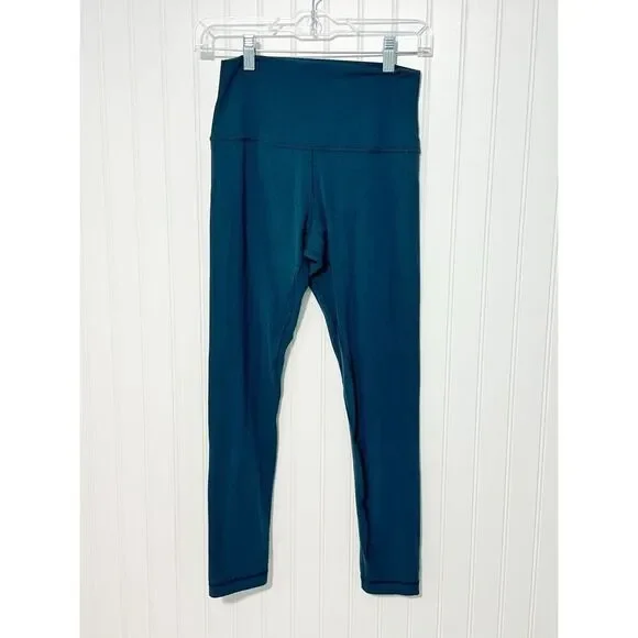 Lululemon Women's Tight High‎ Waisted Leggings Dark Green Size 6