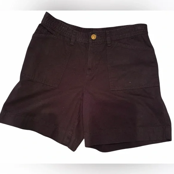Lauren Ralph Lauren Black‎ Chino Shorts Women's Size 4 Flat Front Casual Comfort