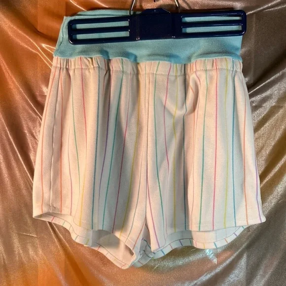 Vintage 1970’s t-shirt fabric shorts “just a teeze” short‎ shorts 30” waist 203
