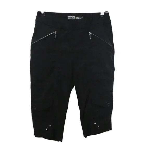 Jamie Sadock Black‎ Stretch Pull-on Knee Length Golf Capris Womens 6