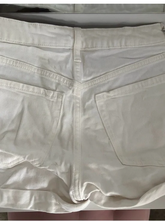 Old Navy White High-Waisted Denim Jean Shorts