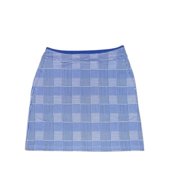 Ralph Lauren Polo Golf Blue & White Plaid Golf Tennis Skort Skirt‎ Small