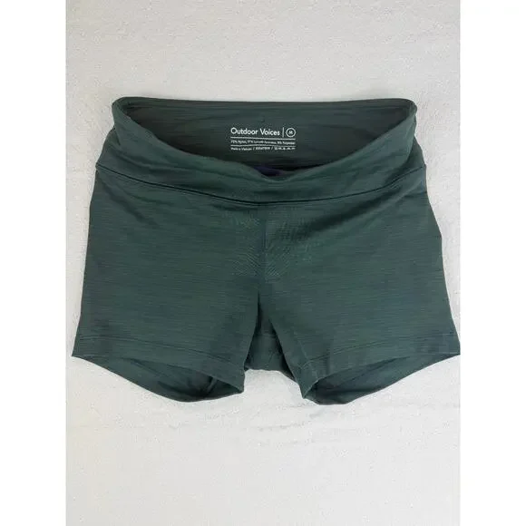 Outdoor‎ Voices Dark Green TechSweat Athletic Shorts Women's M