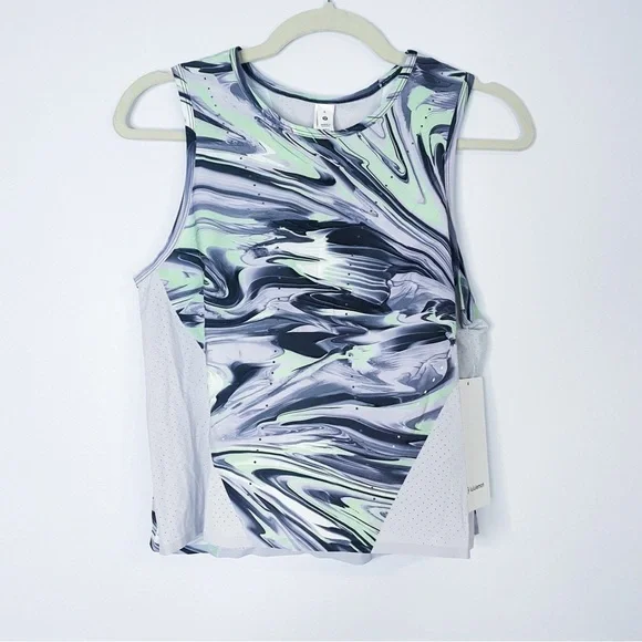 Lululemon - Swift Ventilated Running Marble Print Tank
