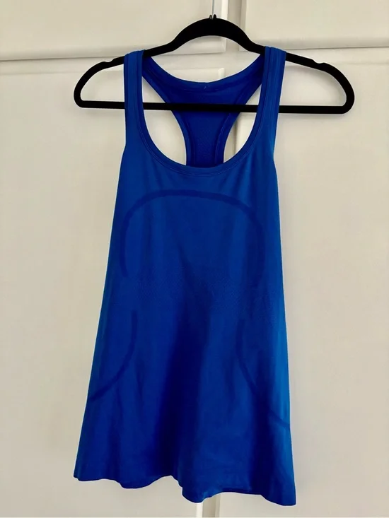 lululemon athletica Blue Racerback Tank Top