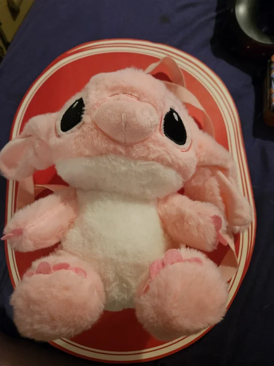 Plush Pink Bunny Toy for Small Pets