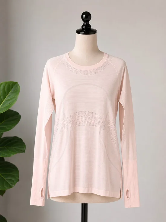Lululemon Light Pink Long-Sleeve Top