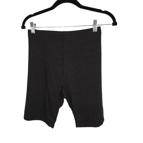 ASOS DESIGN legging‎ shorts in rib in black Size US 4