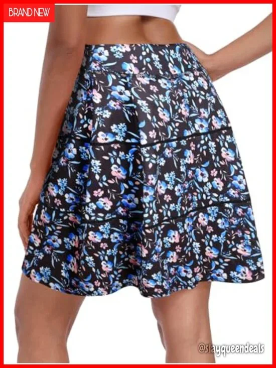 High Waist Athletic Skort with Pockets for Tennis Golf