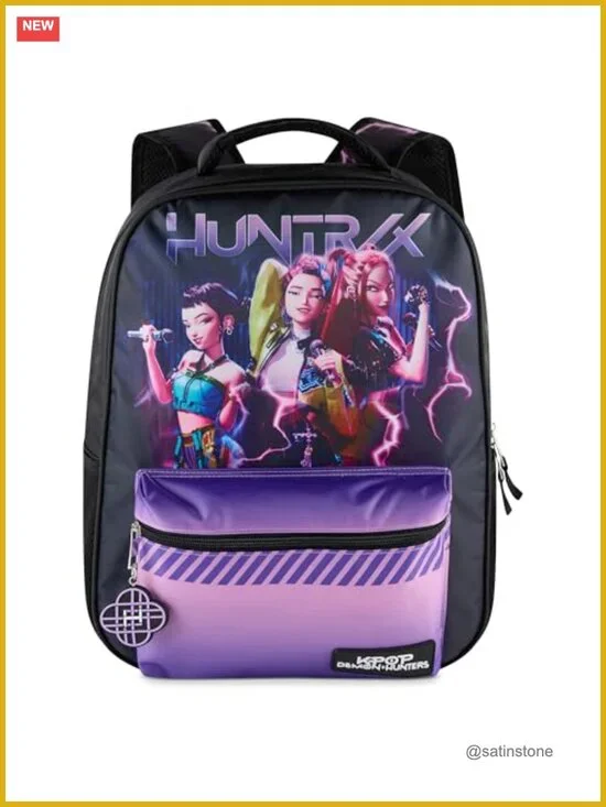 K-Pop Demon Hunters Huntrix Backpack for Girls, Resistant Nylon Twill, Padded