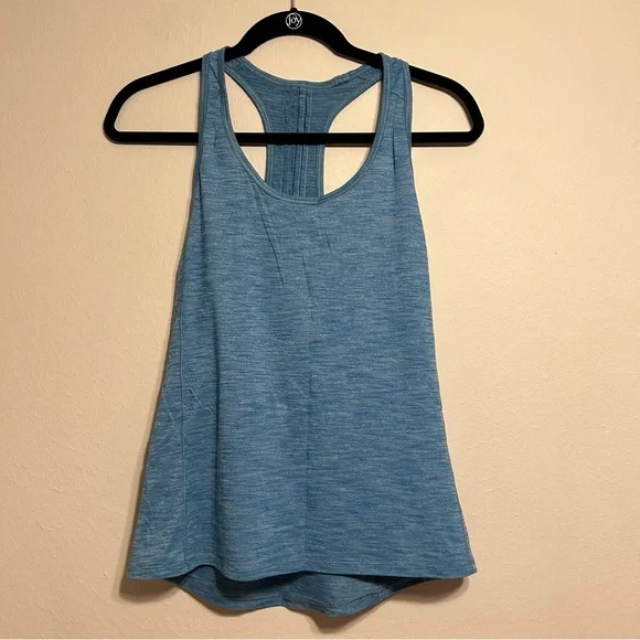 Lululemon Hotwave Tank Heathered Tofino Teal Top Size Size‎ 6
