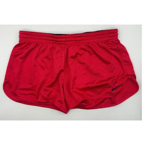 Nike Logo Pink Lined‎ Running Drawstring Shorts Womens Size M