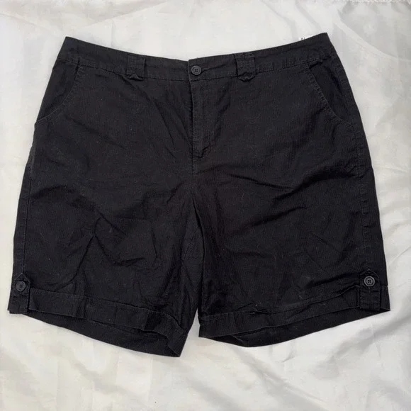 2010 Gloria Vanderbilt Ellyn Short Sz. 16 W Black