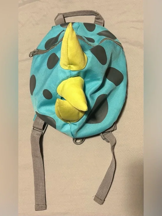 Dino Spike Backpack little kid - Teal & Yellow