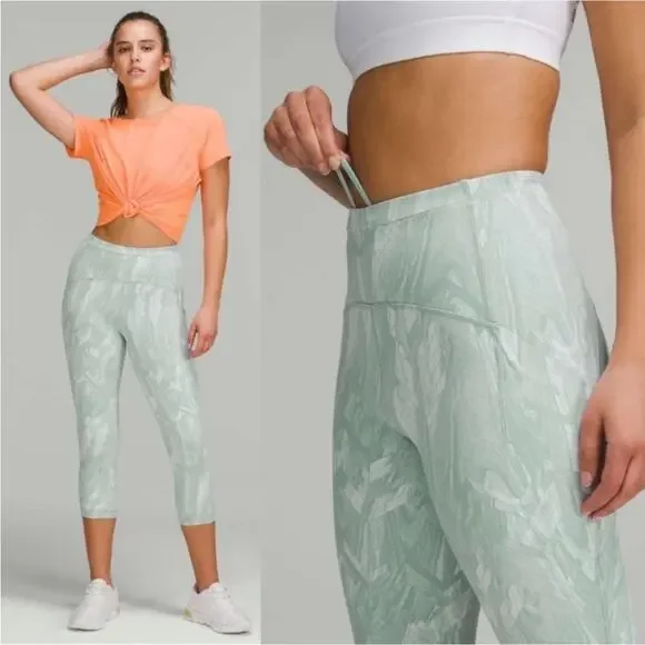 Lululemon Swift Speed Reverberated Chevron‎ Jacquard Crop Leggings 4