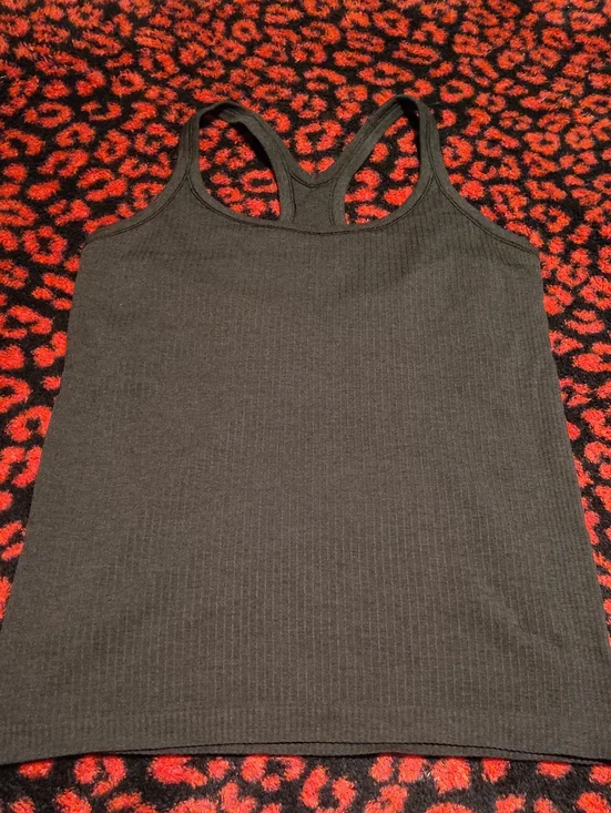 lululemon athletica Black Ribbed Racerback Tank