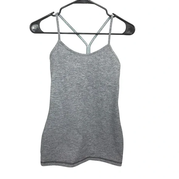 Lululemon Power Y‎ Tank in heathered gray size 4