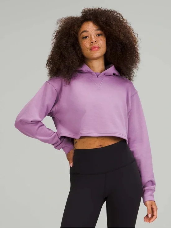 Lululemon All Yours Cropped Hoodie Wisteria Purple NWOT condition