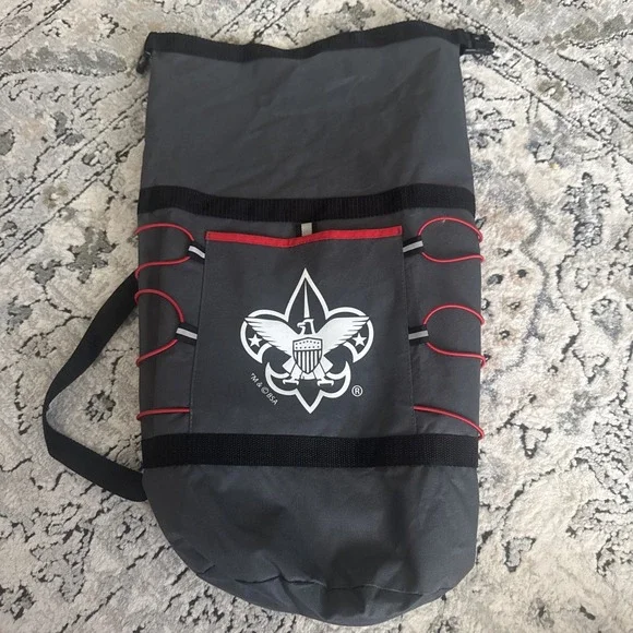 Boy Scouts of America Roll Top Duffle Backpack EUC
