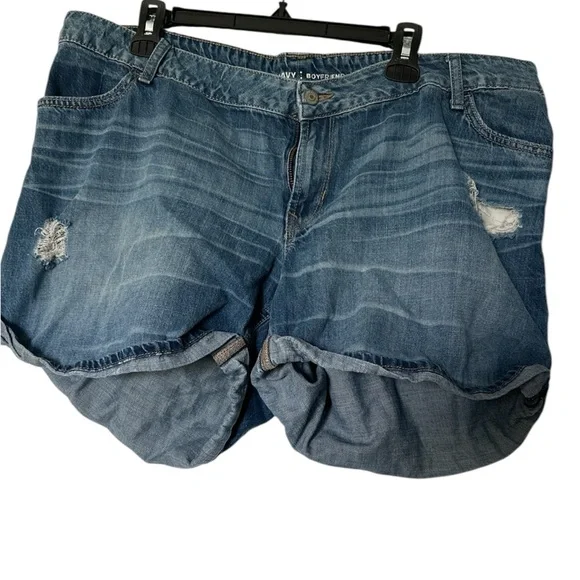 Old Navy Boyfriend Denim Blue Women's Shorts
