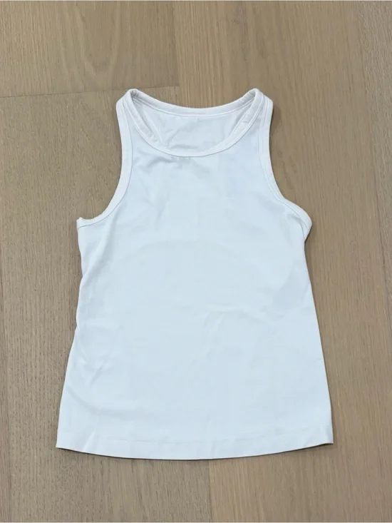 Lululemon White Tank - Align Waist-Length Racerback Tank Top