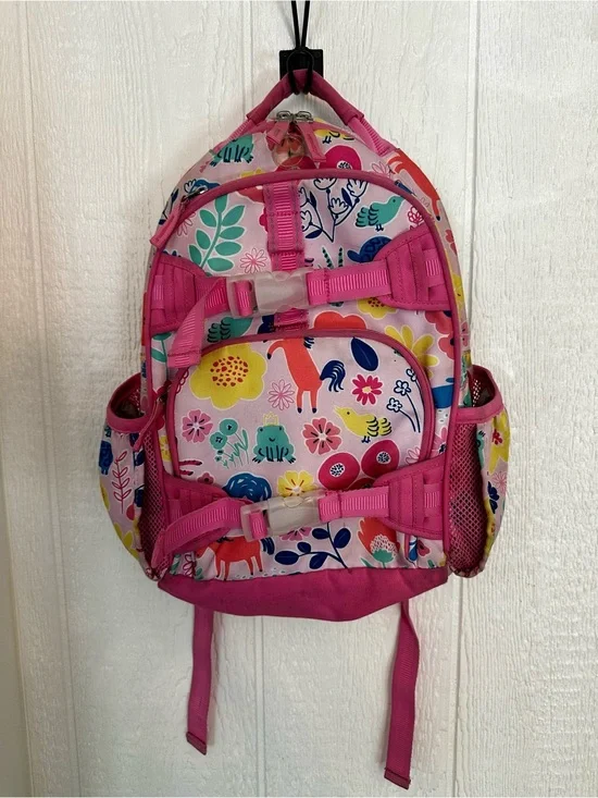 Pottery Barn Kids Pink Floral & Animal Backpack