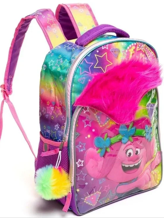 Trolls 4 Pc Set.. Backpack and Tote Bag Set - 4 Total Pieces