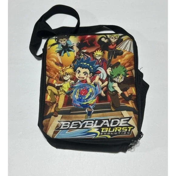 Beyblade Burst Evolution Character Graphic Insulated Lunch Bag / Carrying Case