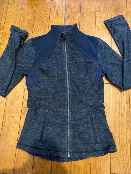 lululemon athletica Charcoal Heather Full-Zip Utility Jacket
