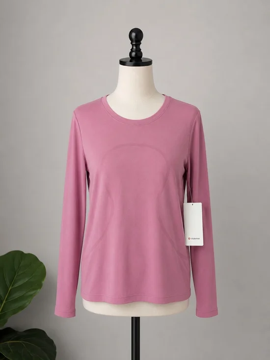 lululemon athletica Long-Sleeve Crew Top - Mauve Pink
