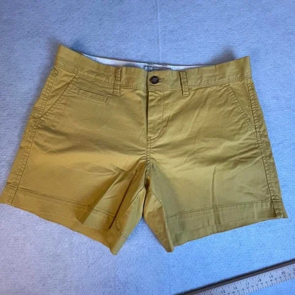 Old Navy yellow cotton & spandex shorts size 8