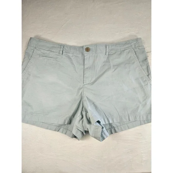 Gap Summer Shorts Womens 14 Light Blue Mid Rise 3 Inch‎ Inseam Cotton NWT