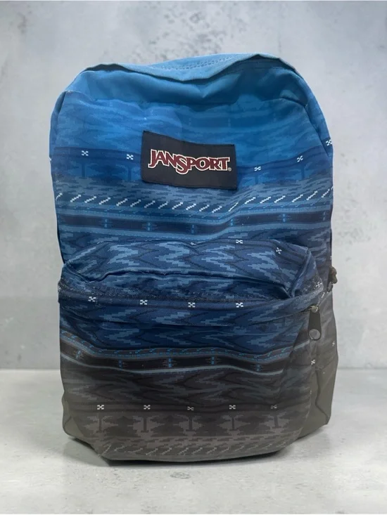 Jansport Blue Patterned Ombre Backpack