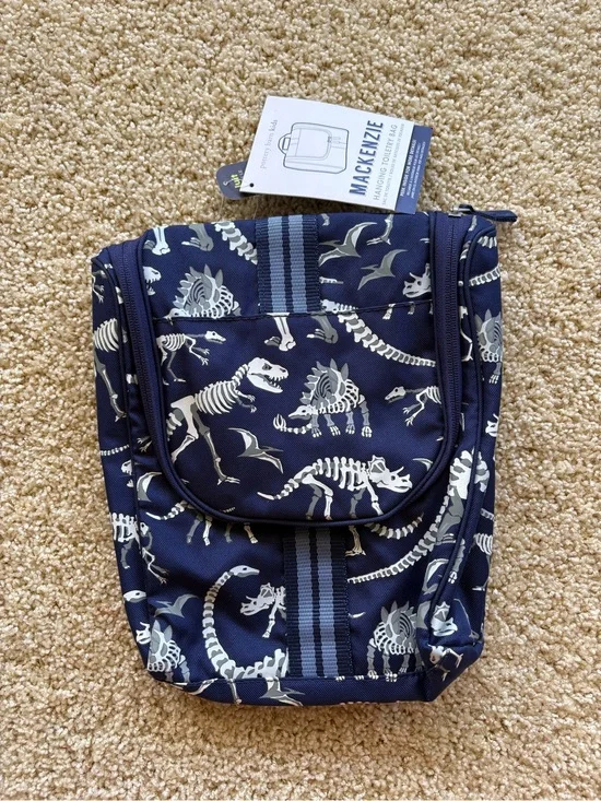 Pottery Barn Kids GLOW IN THE DARK Dino Dinosaur Toiletry Bag Luggage Sleepover