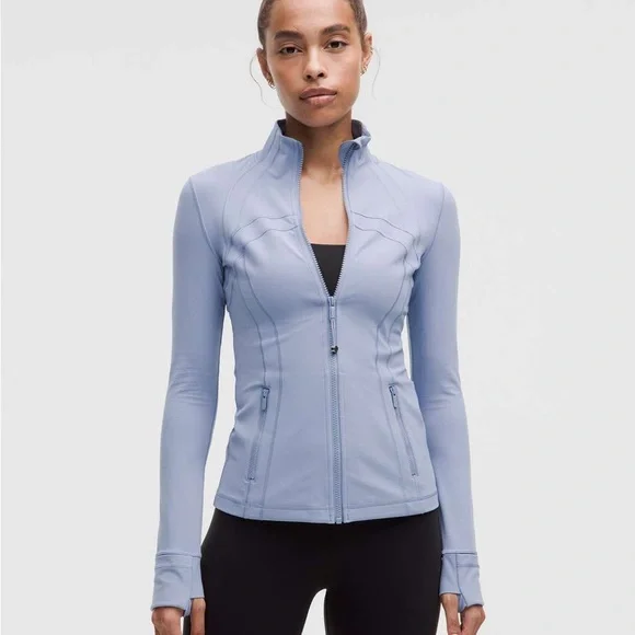 lululemon athletica light lavender fitted zip-up jacket