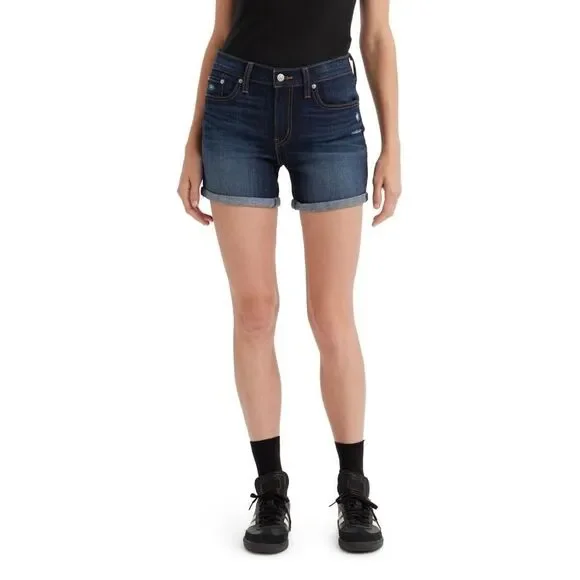 Levi's Women's Mid Length Shorts Young And Old size 34 NWOT Midwash