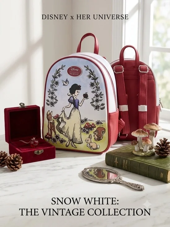 Her Universe Red and White Snow White Kids Mini Backpack