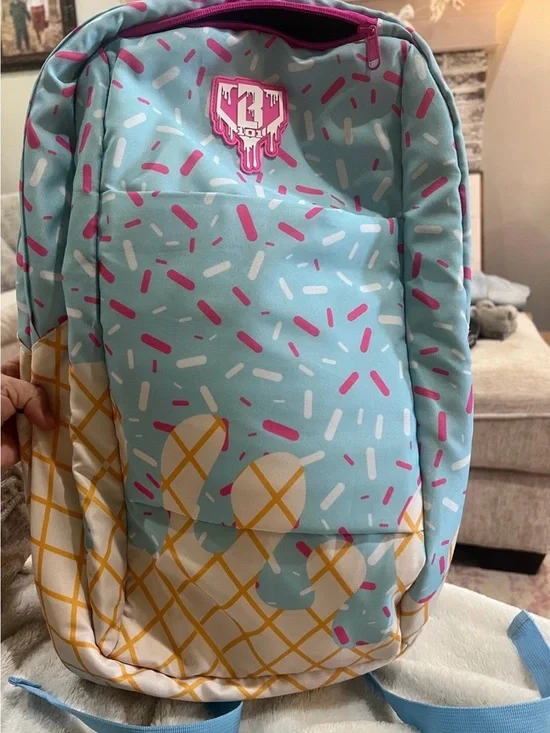 Mint Sprinkle Kids Backpack with Pink Accents - Unbranded