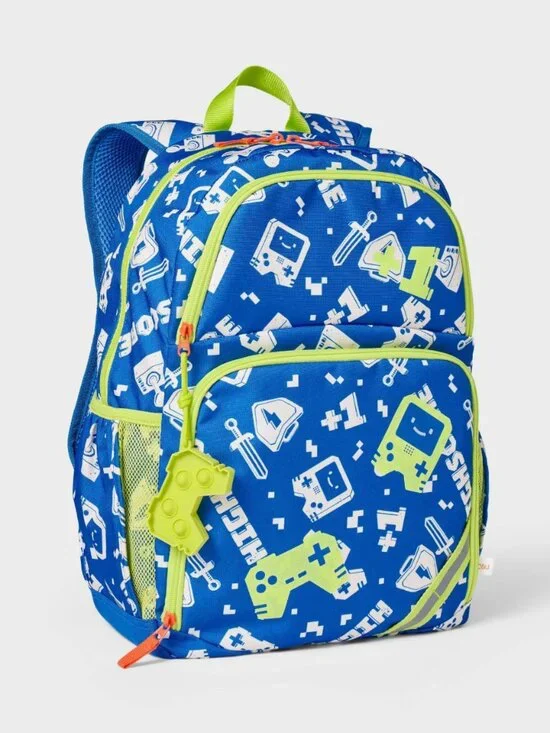 NEW Cat & Jack Kids' 17'' Classic Backpack in Video Game Console Pattern