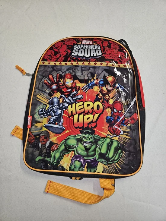 Marvel Super Hero Squad Backpack Hulk Wolverine Spider-Man Iron Man NWT 2009