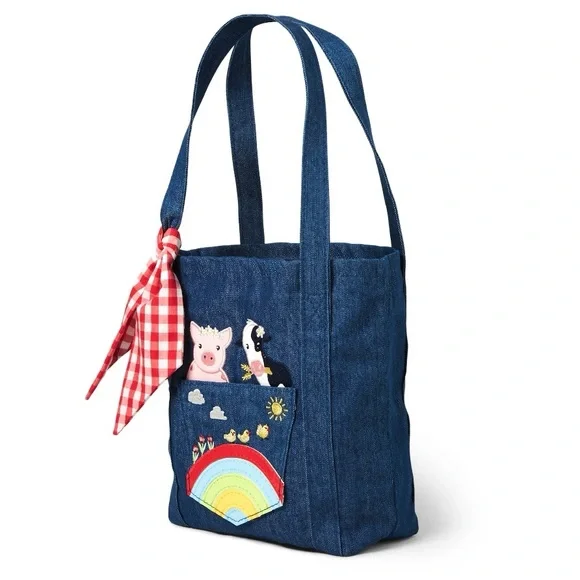 2021 Gymboree “Farming Friends” Embroidered Tote Bag