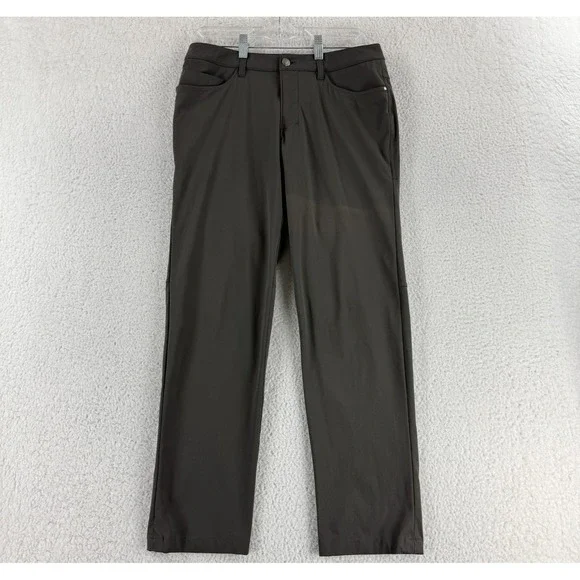 Lululemon ABC Pants Mens Size 30 Green‎ Casual Straight Leg Stretch Outdoor Work