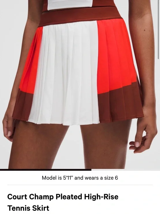 Court Champ Pleated High-Rise Tennis Skirt - Size 8 NWT