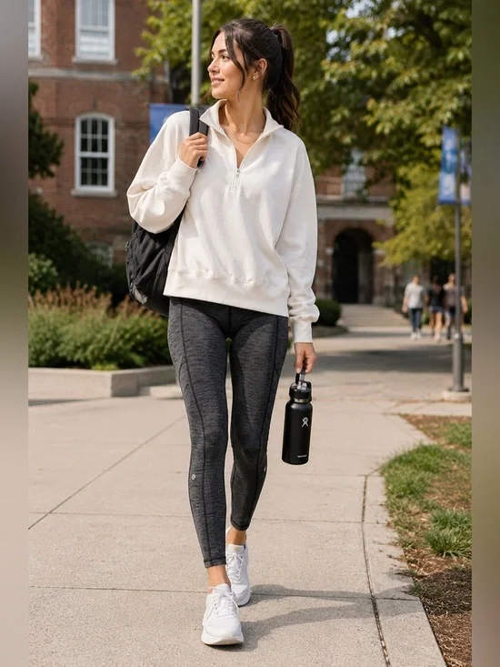 Lululemon Speed Up Tight Full-On Luxtreme Luon Variegated Knit Black Size 6