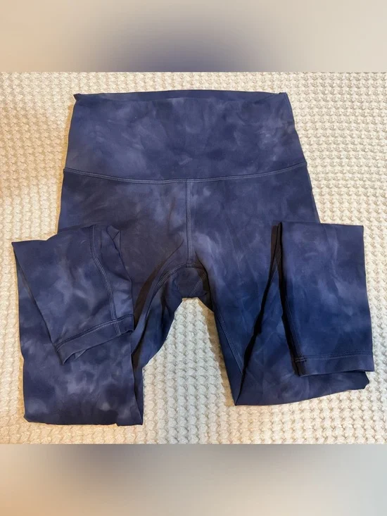 Lululemon Align High-Waist Navy Tie-Dye Kids Leggings