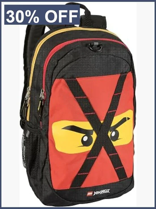 Kids LEGO NINJAGO Backpack School Bookbag Travel Backpack with Padded Straps