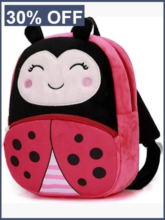 3D Zoo Animal Plush Backpack for Kids 10 inch