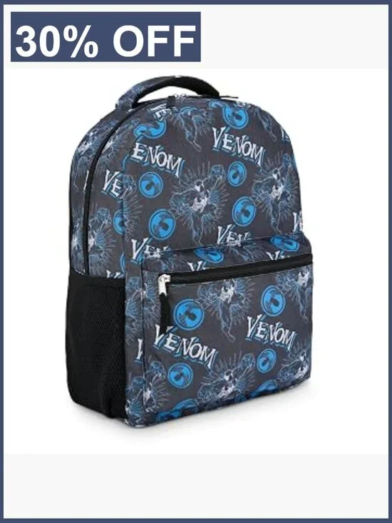 Marvel Comics Allover Print School Backpack for Boys - Spiderman Avengers